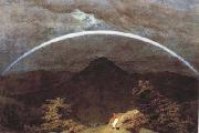 Caspar David Friedrich Mountain Landscape with Rainbow (mk10) oil painting